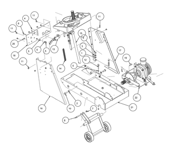 Section 07 Diagram and Parts List for MK-2013HE 155714 MK Diamond Concrete Saw